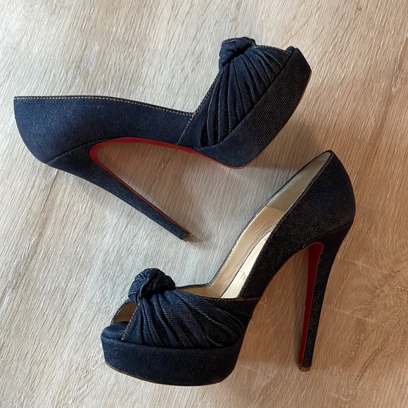 Louboutin Greissimo 140MM Denim - 36.5 - Picture 7 of 10